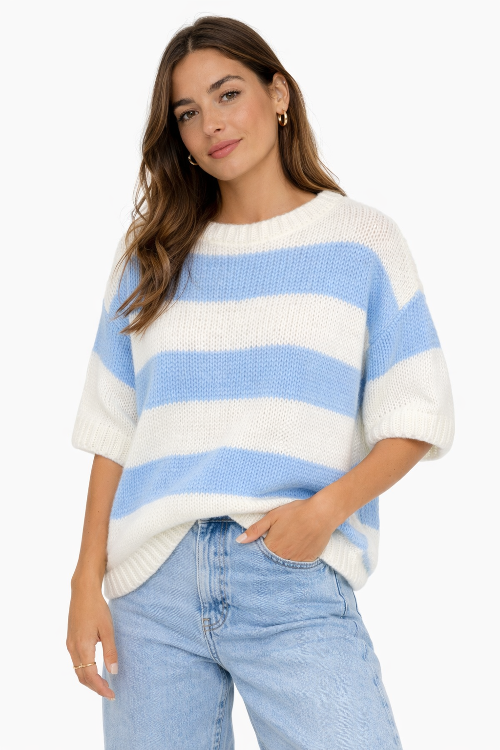 Lianne lente trui blauw